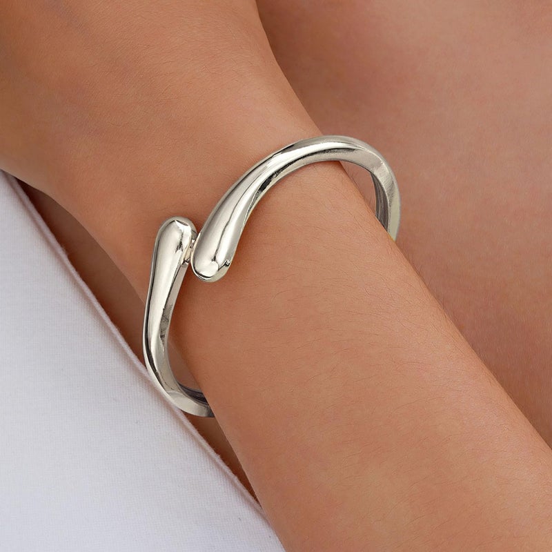 MTINEAPS Store Gold Bangle Bracelets for Women Teens Trendy Chunky Adjustable Twist Cuff Bracelet Jewelry Gifts - Image 3